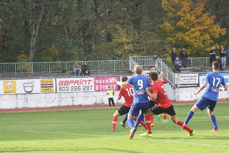 Hodonínští fotbalisté zvítězili nad Otrokovicemi.