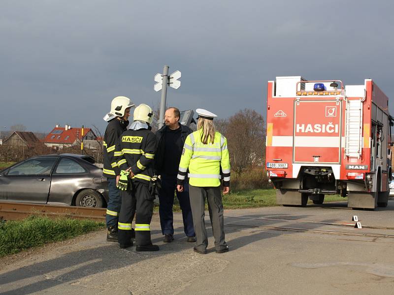 Nebezpečný přejezd ve Strážnici.