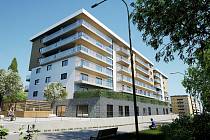 Plánovaná podoba bytového komplexu Sorina v hodonínské místní části Bažantnice.