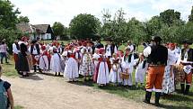 Dožínky ve skanzenu jsou ve Strážnici již tradiční folklorní akcí.