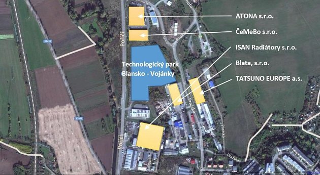 Průmyslová zóna v Blansku se zaplňuje. Výrobní halu začne stavět Pyrotek CZ. Projekt Technologický park Blansko – Vojánky má zatím zpoždění.