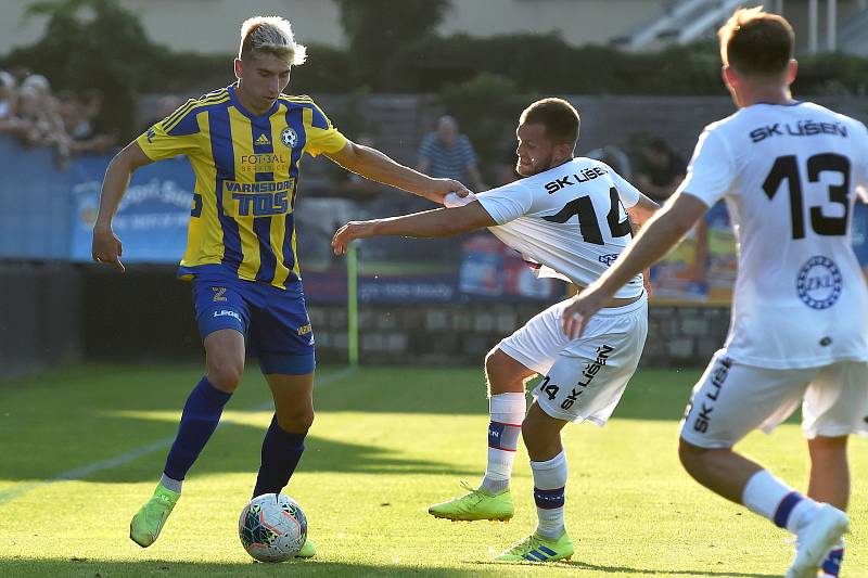 12.9.2020 - domácí SK Líšeň v bílém (Jaroslav Málek) proti FK Varnsdorf