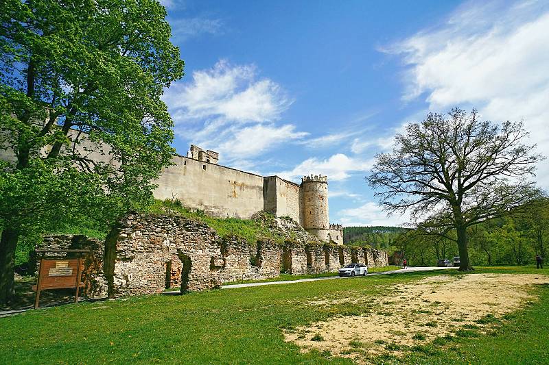 Návštěvníky vítá už i boskovický hrad.