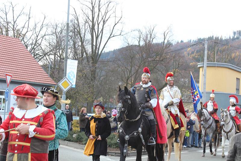 V Blansku přivítali svatého Martina. Slavnostní průvod prošel městem.