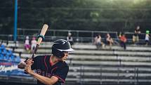 Baseball - nadstavba o extraligu: Olympia Blansko (v bílém) - SaBaT Praha (v černém) 1:2 - 31. července