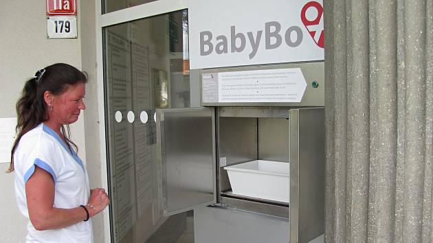 Babybox v boskovické nemocnici.