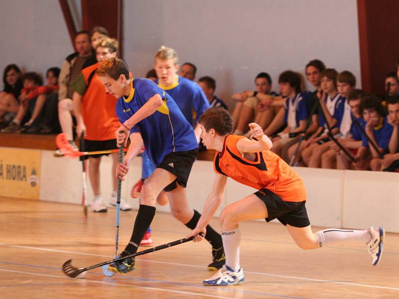 Chlapecký turnaj základních škol ve florbale dnes hostila sportovní hala ČKD Blansko. Do krajského kola se probojovali i blanenští florbalisté ze školy T. G. Masaryka.