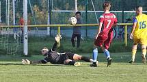 Fotbalisté Kunštátu (ve vínových dresech) porazili na podzim na venkovním hřišti Žebětín jasně 4:0. Čtyřmi góly se blýskl Marek Štencl.