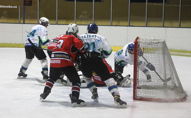 Hokejisté Boskovic porazili Blansko i ve druhém zápase a postupují do semifinále play-off krajské ligy.