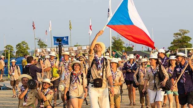 Češi na jamboree.