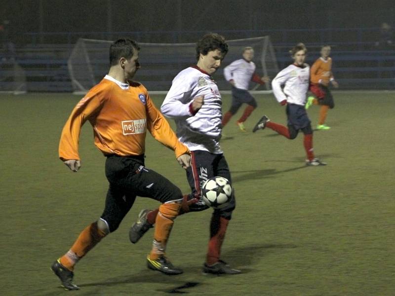 Boskovičtí fotbalisté v zápase s Kunštátem, který prohráli 0:5.