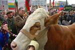 Protest zemědělců v Praze