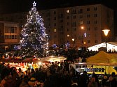 Rozsvícení vánočního stromu v Blansku na náměstí Republiky.