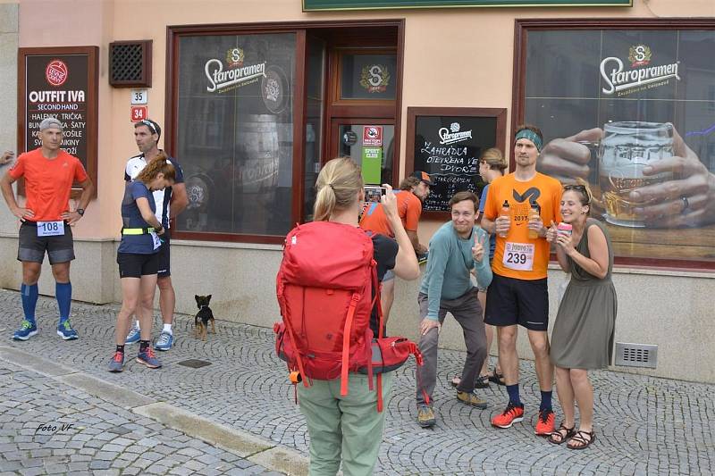 Start etapy Moravského ultramaratonu.