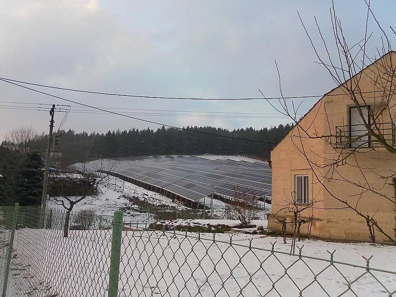 Fotovoltaická elektárna ve Velkých Opatovicích.