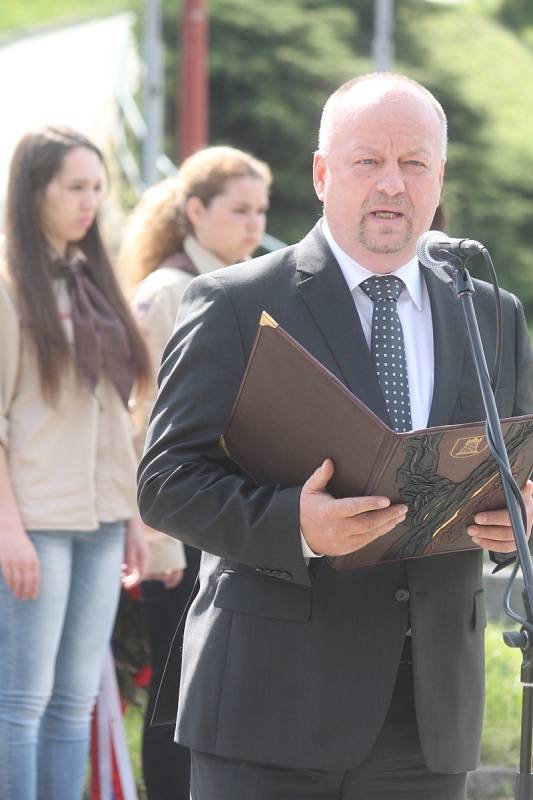 Blanenští vzpomněli sedmdesáté výročí konce druhé světové války u památníku Rudoarmějce.