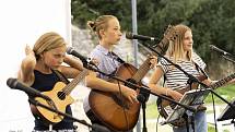 Promenádní koncert v Boskovicích. Hraje kapela Ňufáci.