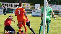 V utkání Moravskoslezské fotbalové ligy (MSFL) porazil FK Blansko doma Sigmu Olomouc B 1:0.