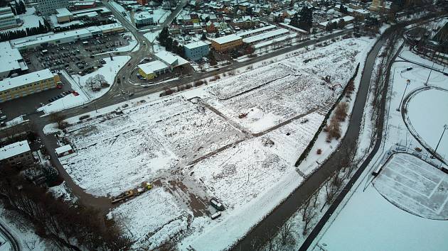 Takto vypadala blanenská lokalita "Skleníky" v ulici Poříčí na konci listopadu.