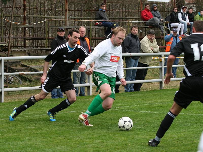 Ráječtí fotbalisté prohráli s Podivínem 1:3.