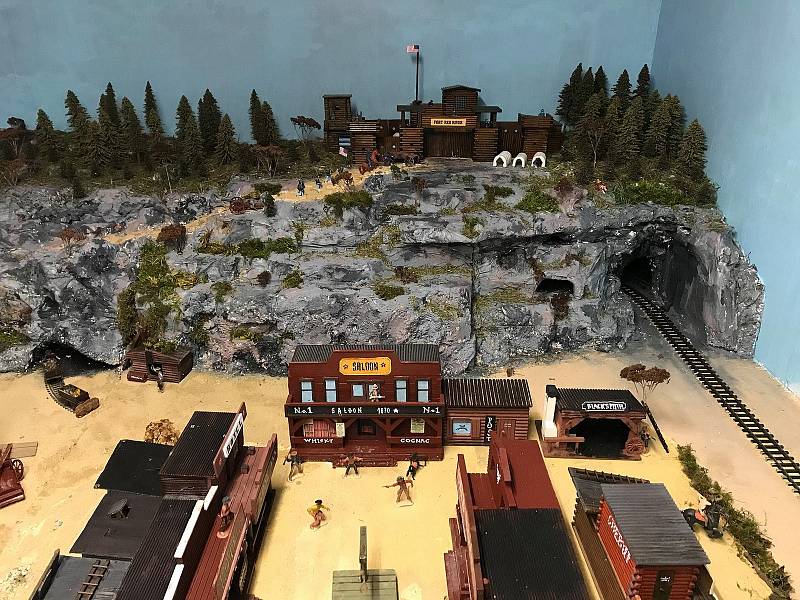 Diorama Divokého západu v Boskovicích.