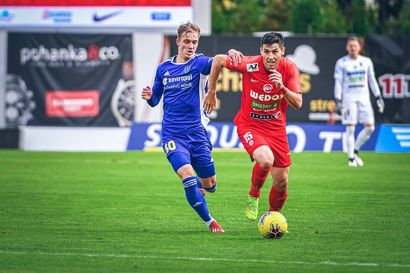 3. kolo Mol Cupu: Zbrojovka Brno (červená) - Vysočina Jihlava 1:0. Foto: FC Zbrojovka Brno/Martin Tajč