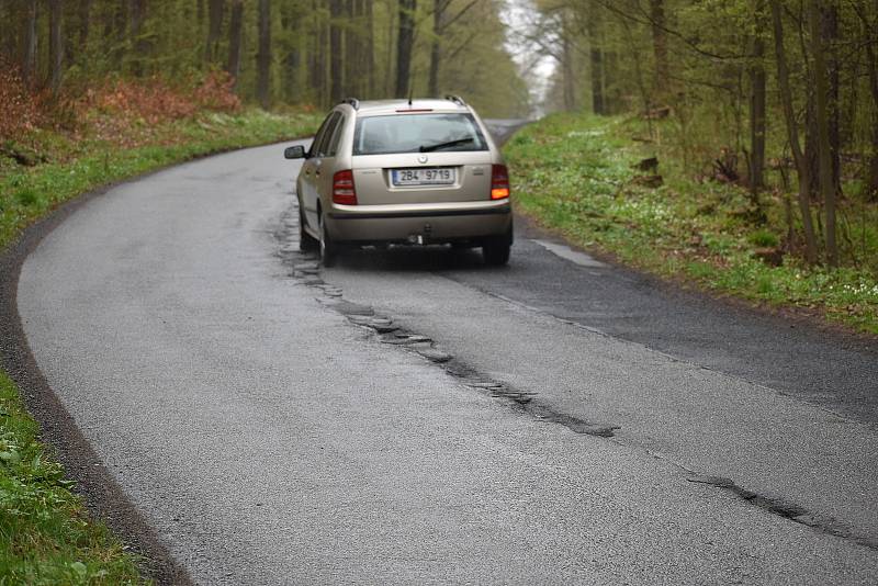 Část silnice mezi Adamovem na Blanensku a brněnskou částí Útěchov připomíná místy tankodrom. Lesníci s opravou počítají nejdříve ve druhé polovině příštího roku. Za podpory města a kraje.