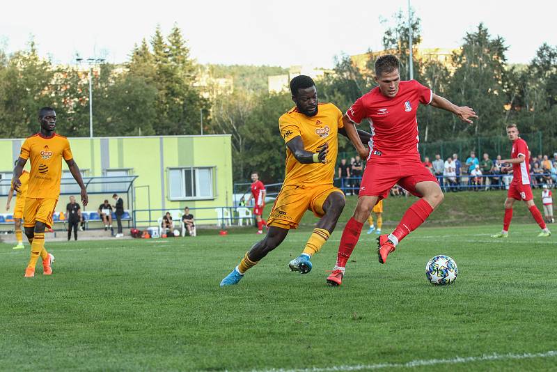 FORTUNA:NÁRODNÍ LIGA: Blansko - Dukla Praha 1:0. Foto: FK Blansko