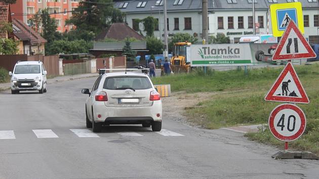 Začaly opravy ulice Chrudichromské v Boskovicích.