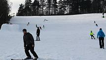 Ski areál v Olešnici.