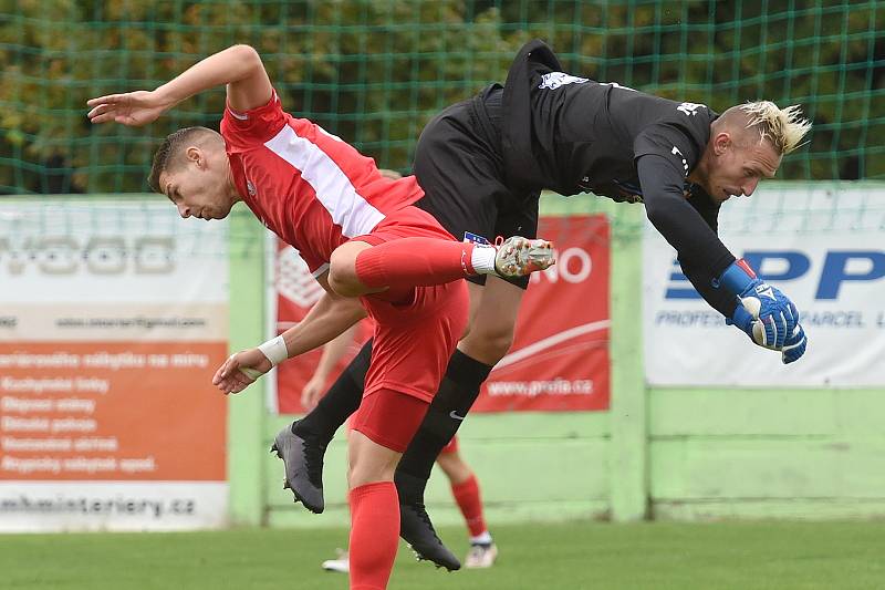 29.8.2020 - domácí SK Líšeň v bílém proti FK Blansko