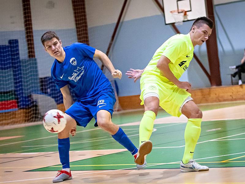 V letošním posledním kole futsalové divize E prohrál Pro-STATIC Blansko (žluté dresy) doma s FC Kloboučky 5:10.