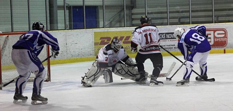 Hokejisté Boskovic prohráli doma druhé utkání semifinále play-off krajské ligy s týmem Warrior Brno 2:4.