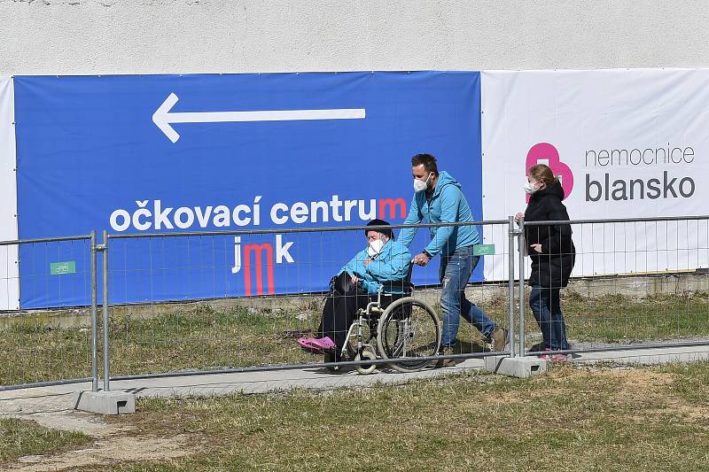 Očkovací centrum v Blansku.