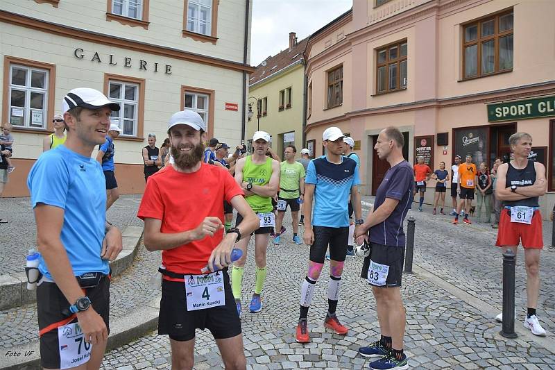 Start etapy Moravského ultramaratonu.