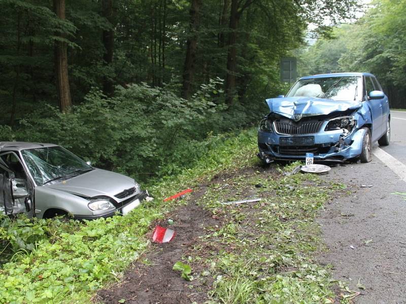 Těžkým zraněným dvaadvacetiletého řidiče skončila čtvrteční dopravní nehoda dvou osobních aut. Ke střetu došlo kolem půl osmé ráno na silnici mezi Blanskem a Šebrovem.