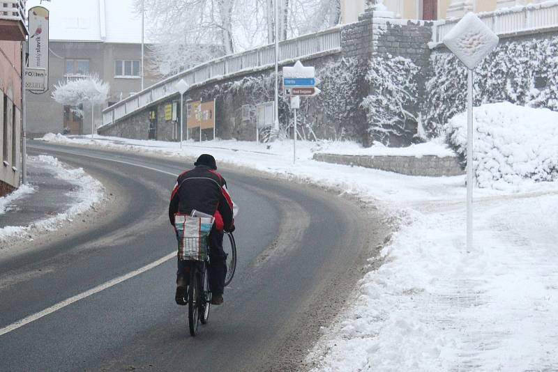 Olešnice a blízké okolí se za určitým podmínek halí do bílého mnohem častěji než okolí.