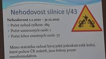 Beseda o novinkách při přípravě kapacitní silnice I/73 v Černé Hoře na Blanensku.