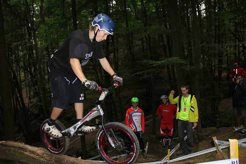 V Blansku na Palavě se jel závod mistrovství republiky v biketrialu.