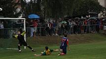 Fotbalisté Ráječka porazili v derby Blansko 2:0.