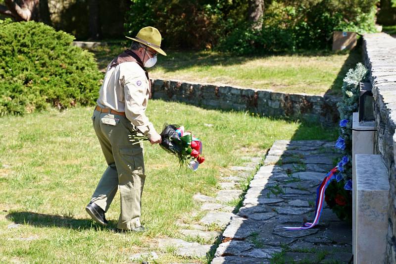 Uctění výročí 75 let od konce druhé světové války v Boskovicích.