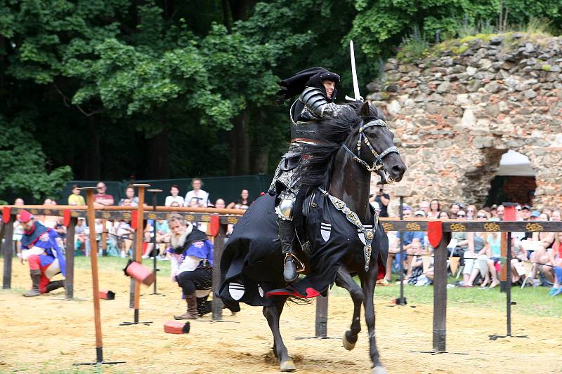 Návštěvníci zříceniny boskovického hradu se v sobotu vrátili o několik staletí zpátky v čase. Míjeli rytířské ležení, středověkou krčmu a historické tržiště. Na udatných rytířích se blýskala historická zbroj. Hradní čeládka se starala o koně.