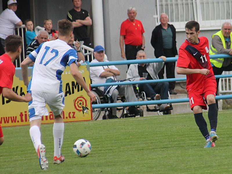 V utkání 26. kola Moravskoslezské fotbalové ligy (MSFL) Blansko rozdrtilo Viktorii Otrokovice 4:0.