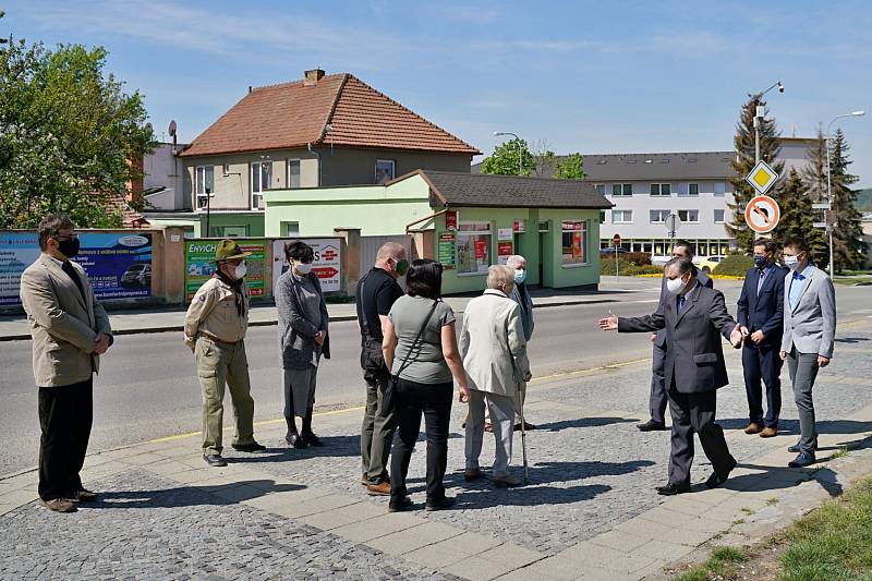 Uctění výročí 75 let od konce druhé světové války v Boskovicích.