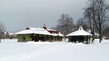 Moravský kras. Sloupské jeskyně v zimě 2013.