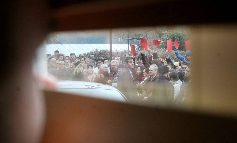 Návštěva prezidenta Miloše Zemana v Boskovicích.