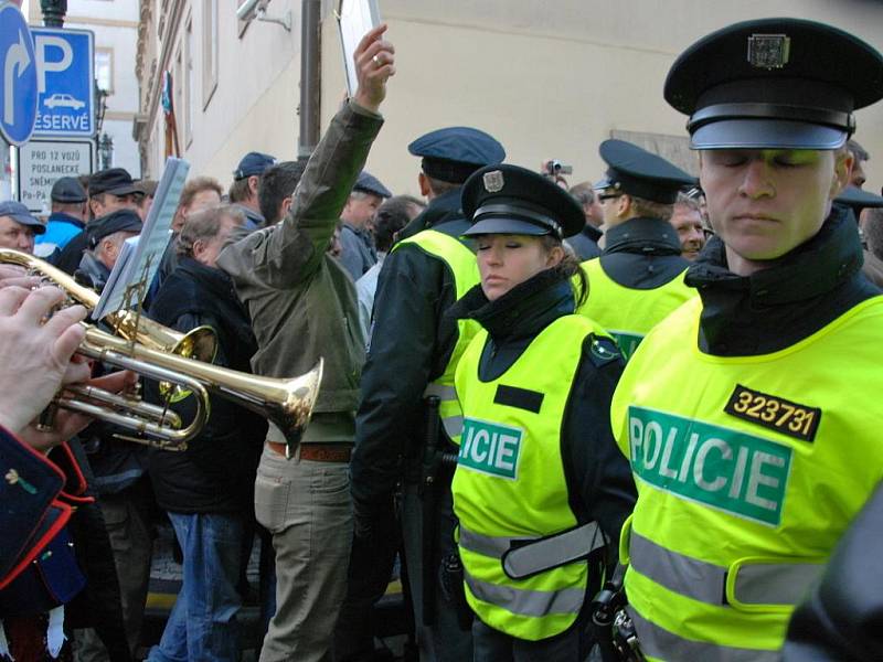 Zemědělci z Blanenska vyrazili protestovat do Prahy