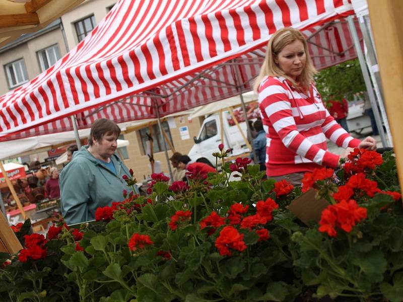 Jednou měsíčně si Boskovičtí a také lidé z okolí nakoupí na farmářských trzích.
