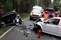 Při nehodě na Blanensku se zranilo šest lidí.