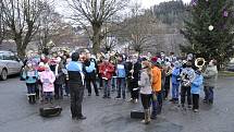 Muzikanti při Předvánočním koledování navštívili například Velké Opatovice, Borotín, Vanovice nebo Světlou.